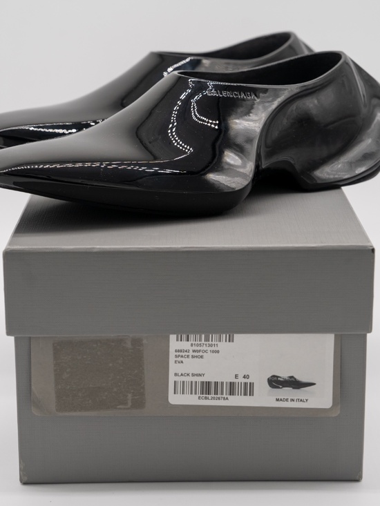 Balenciaga Space Shoe Shiny Black Men\'s size 40eu 7 US main image 8